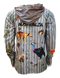 Load image into Gallery viewer, Adult Sun Safe Hoodie - Australia Wild - Design Works Apparel sun protection