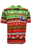 Load image into Gallery viewer, Adult Sun Safe Short Sleeve - Ugly Christmas Catch - Design Works Apparel sun protection
