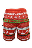 Load image into Gallery viewer, Adult Sun Safe Shorts - Ugly Christmas Catch - Design Works Apparel sun protection