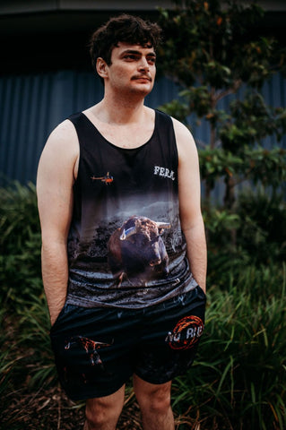 Adult Sun Safe Singlet - No Bull - Design Works Apparel - Create Your Vibe Outdoors sun protection