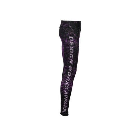 Adult UV Protective Leggings - Deep Sea Purple - Design Works Apparel - Create Your Vibe Outdoors sun protection