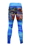 Load image into Gallery viewer, Adult UV Protective Leggings - The Great Barrier Reef - Design Works Apparel sun protection