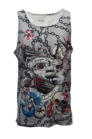 Adult UV Protective Quick Dry Singlets - Tattoo - Design Works Apparel - Create Your Vibe Outdoors sun protection