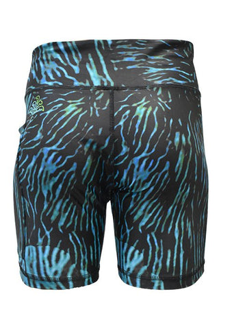 Adult UV Protective Short Leggings - Deep Sea - Design Works Apparel - Create Your Vibe Outdoors sun protection