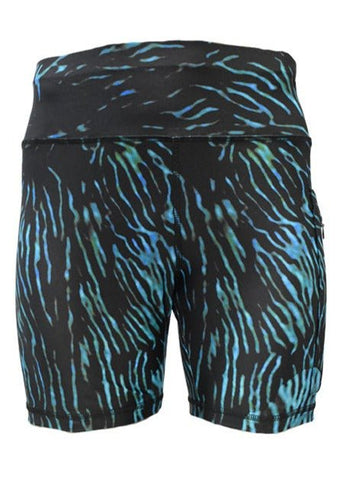 Adult UV Protective Short Leggings - Deep Sea - Design Works Apparel - Create Your Vibe Outdoors sun protection