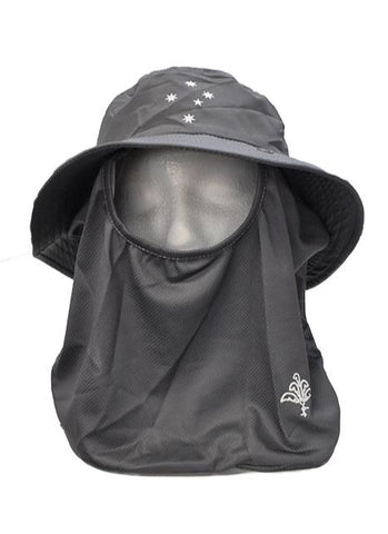 Bucket Hat 360 Multi Veil with Chin Strap - Grey - Design Works Apparel - Create Your Vibe Outdoors sun protection