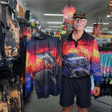 Load image into Gallery viewer, Cane Boar Adult Long Sleeve UV Protective Hunting Camping Fishing Shirts with 2 Zip Pockets - Design Works Apparel - Create Your Vibe Outdoors sun protection