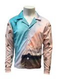 Load image into Gallery viewer, Kids Long Sleeve Button Up Sun Shirt - Sunny Coast - Design Works Apparel - Create Your Vibe Outdoors sun protection