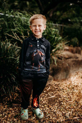 Kids Long Sleeve - No Bull - Design Works Apparel - Create Your Vibe Outdoors sun protection