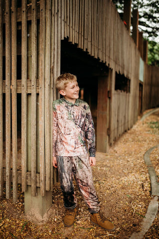 Kids Long Sleeve Shirt - Camo - Design Works Apparel - Create Your Vibe Outdoors sun protection