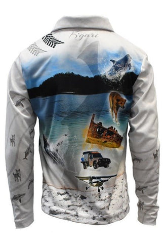 Kids Long Sleeve Shirt - Fraser Island - Design Works Apparel - Create Your Vibe Outdoors sun protection