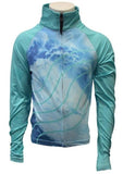Load image into Gallery viewer, Kids Long Sleeve Sun Safe Rashie - Aqua Waves - Design Works Apparel - Create Your Vibe Outdoors sun protection