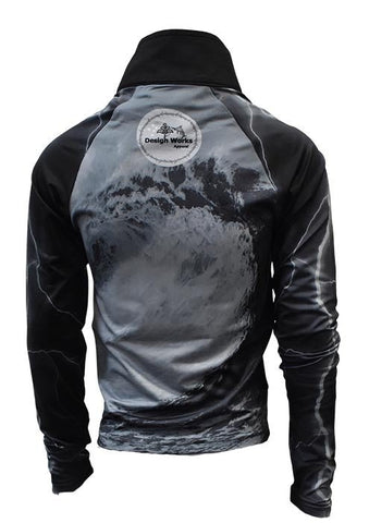 Kids Long Sleeve Sun Safe Rashie - Dark 'N' Stormy - Design Works Apparel - Create Your Vibe Outdoors sun protection