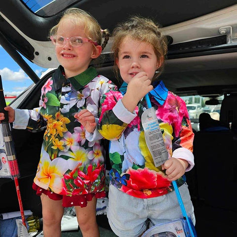 Kids Long Sleeve Tropical Sun Shirts - Butterfly Garden - Design Works Apparel - Create Your Vibe Outdoors sun protection