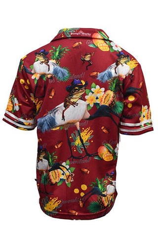 Kids Short Sleeve Button Up - Maroons - Design Works Apparel - Create Your Vibe Outdoors sun protection