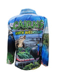 Load image into Gallery viewer, Kids Sun Safe Long Sleeve Fishing Shirt - Cairns - Design Works Apparel - Create Your Vibe Outdoors sun protection