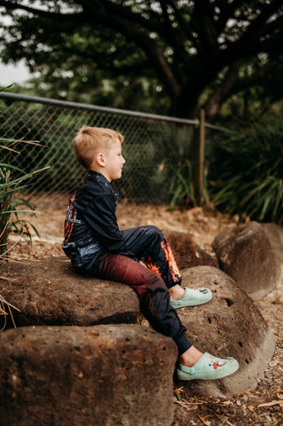 Kids Sun Safe Pants - Campfire - Design Works Apparel - Create Your Vibe Outdoors sun protection