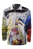 Load image into Gallery viewer, Sun Protective Long Sleeve Fishing Shirt - Cold Blooded Killers - Design Works Apparel sun protection