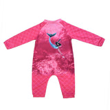 Load image into Gallery viewer, Sun Safe Baby Onesie - Mermaid - Design Works Apparel sun protection