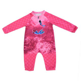 Load image into Gallery viewer, Sun Safe Baby Onesie - Mermaid - Design Works Apparel sun protection