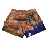 Load image into Gallery viewer, Sun Safe Footy Shorts - My Country - Design Works Apparel - Create Your Vibe Outdoors sun protection