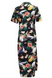 Load image into Gallery viewer, Sun Safe Maxi Dress - Bin Chicken Black - Design Works Apparel sun protection