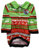 Load image into Gallery viewer, Sun Safe Pet Shirt - Ugly Christmas Catch - Design Works Apparel sun protection