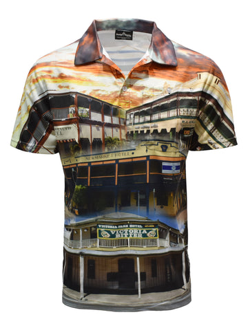 Adult Short Sleeve Camping Fishing Shirt - Pubs - Design Works Apparel - Create Your Vibe Outdoors sun protection