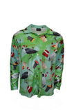 Load image into Gallery viewer, Adult Long Sleeve Button Up - Bin Chicken Ugly Christmas - Design Works Apparel - Create Your Vibe Outdoors sun protection