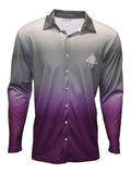Load image into Gallery viewer, Adult Long Sleeve Button Up Sport Fishing Shirt - Plain Purple - Design Works Apparel - Create Your Vibe Outdoors sun protection