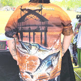 Load image into Gallery viewer, Adult Long Sleeve - Fishing Jetty Plus Size - Design Works Apparel - Create Your Vibe Outdoors sun protection