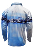 Load image into Gallery viewer, Adult Long Sleeve Fishing Shirt- Marina - Design Works Apparel - Create Your Vibe Outdoors sun protection