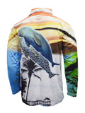Load image into Gallery viewer, Adult Long Sleeve Fishing Shirts - Big Turtle - Design Works Apparel - Create Your Vibe Outdoors sun protection