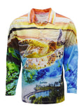 Load image into Gallery viewer, Adult Long Sleeve Fishing Shirts - Big Turtle - Design Works Apparel - Create Your Vibe Outdoors sun protection