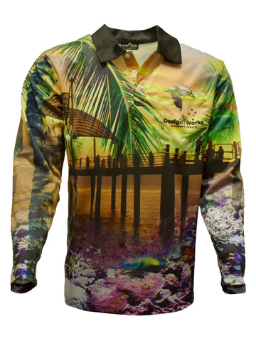Adult Long Sleeve Fishing Shirts - Design Works - Design Works Apparel - Create Your Vibe Outdoors sun protection