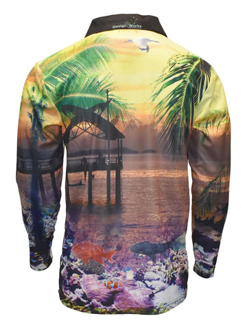 Adult Long Sleeve Fishing Shirts - Design Works - Design Works Apparel - Create Your Vibe Outdoors sun protection