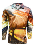Load image into Gallery viewer, Adult Long Sleeve Fishing Shirts - Horse - Design Works Apparel - Create Your Vibe Outdoors sun protection