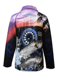 Load image into Gallery viewer, Adult Long Sleeve Fishing Shirts - Mackerel Sky - Design Works Apparel - Create Your Vibe Outdoors sun protection