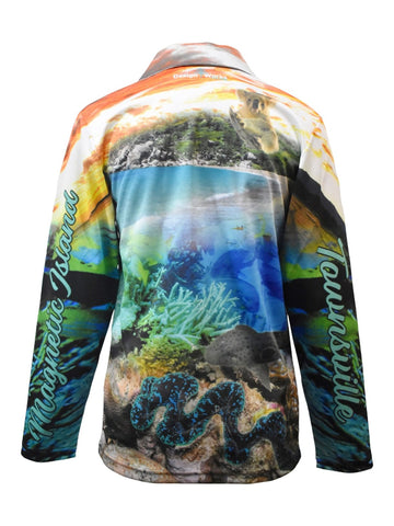 Adult Long Sleeve Fishing Shirts - Maggie Island - Design Works Apparel - Create Your Vibe Outdoors sun protection