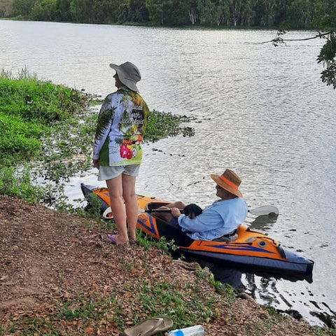 Adult Long Sleeve Fishing Shirts - Tropics - Design Works Apparel - Create Your Vibe Outdoors sun protection