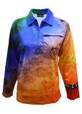 Load image into Gallery viewer, Adult Long Sleeve Indigenous Art Fishing Shirt - Fusion - Design Works Apparel - Create Your Vibe Outdoors sun protection