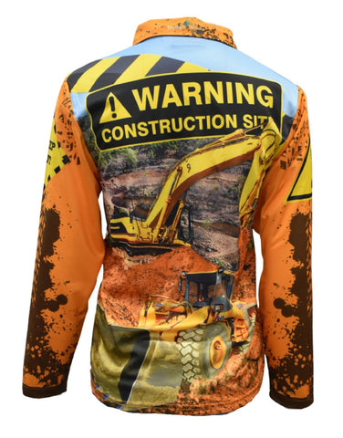 Adult Long Sleeve Sun Shirt - Construction - Design Works Apparel - Create Your Vibe Outdoors sun protection
