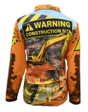 Load image into Gallery viewer, Adult Long Sleeve Sun Shirt - Construction - Design Works Apparel - Create Your Vibe Outdoors sun protection