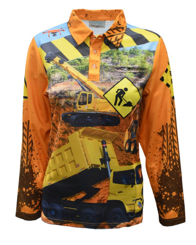 Adult Long Sleeve Sun Shirt - Construction - Design Works Apparel - Create Your Vibe Outdoors sun protection