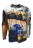 Load image into Gallery viewer, Adult Long Sleeve - Trucks - Design Works Apparel - Create Your Vibe Outdoors sun protection