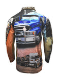 Load image into Gallery viewer, Adult Long Sleeve - Trucks - Design Works Apparel - Create Your Vibe Outdoors sun protection