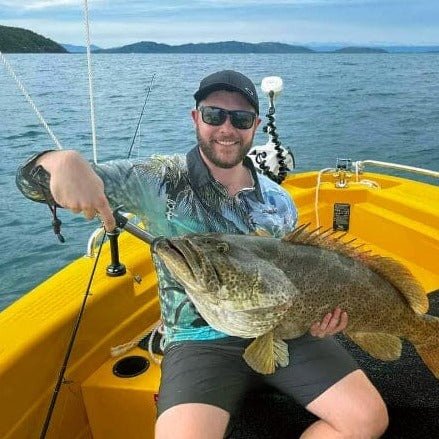 Adult Long Sleeve Zip Sun Safe Fishing Shirts - Grab Ya Crab - Design Works Apparel - Create Your Vibe Outdoors sun protection