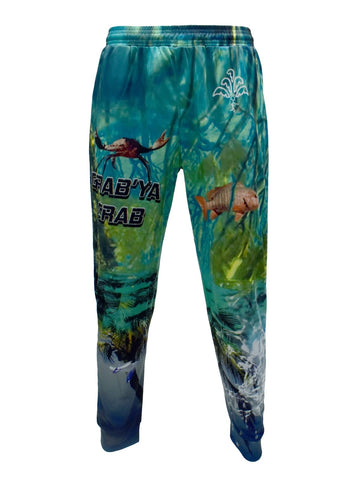 Adult Quick Dry Fishing Pants - Grab Ya Crab - Design Works Apparel - Create Your Vibe Outdoors sun protection