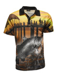 Load image into Gallery viewer, Adult Short Sleeve Fishing Shirt - Fishing Jetty - Design Works Apparel - Create Your Vibe Outdoors sun protection