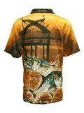 Load image into Gallery viewer, Adult Short Sleeve Fishing Shirt - Fishing Jetty - Design Works Apparel - Create Your Vibe Outdoors sun protection